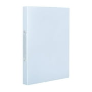 1-inch 2 Ring Binder , 1'' Basic Binders Holds US Letter Size 9.1'' x 12.2'' Paper - Versatile Binders for Office, Home, and School Use, 1 Pack(Clear)